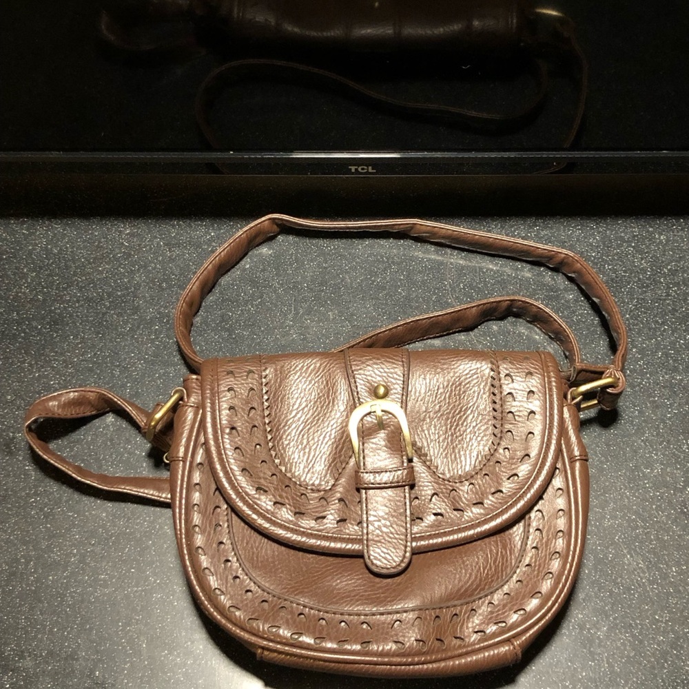 Brown Leather Crossbody Bag